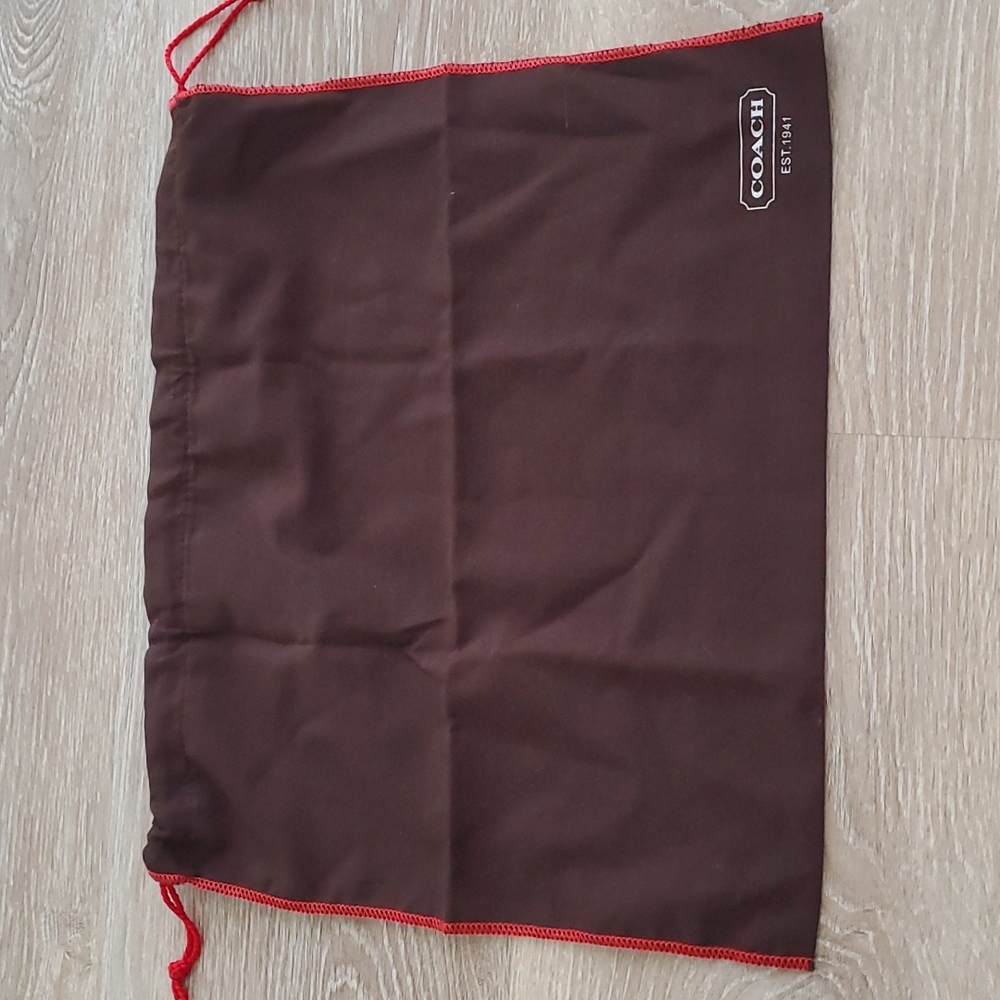 Coach dust bag 13"x15"